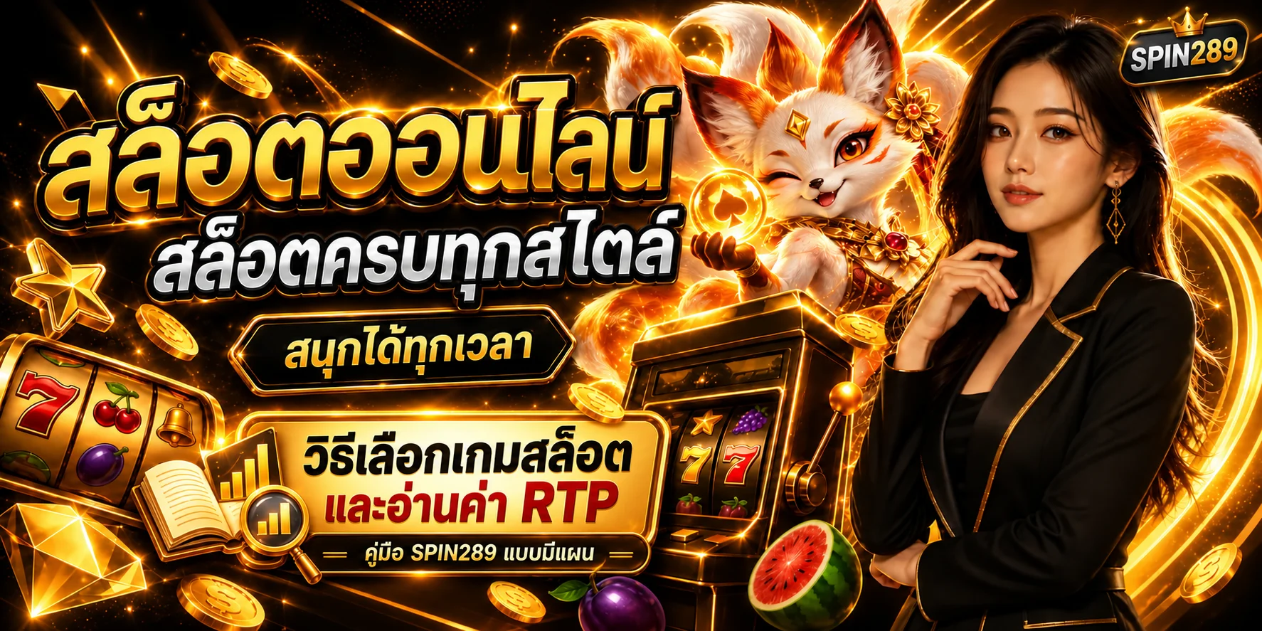 SPIN289 วิธีเลือกเกมสล็อต | อ่าน RTP และวางงบ